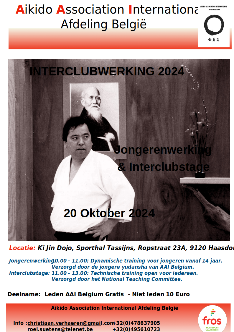 20/10/2024 – Interclub & jongerenwerking